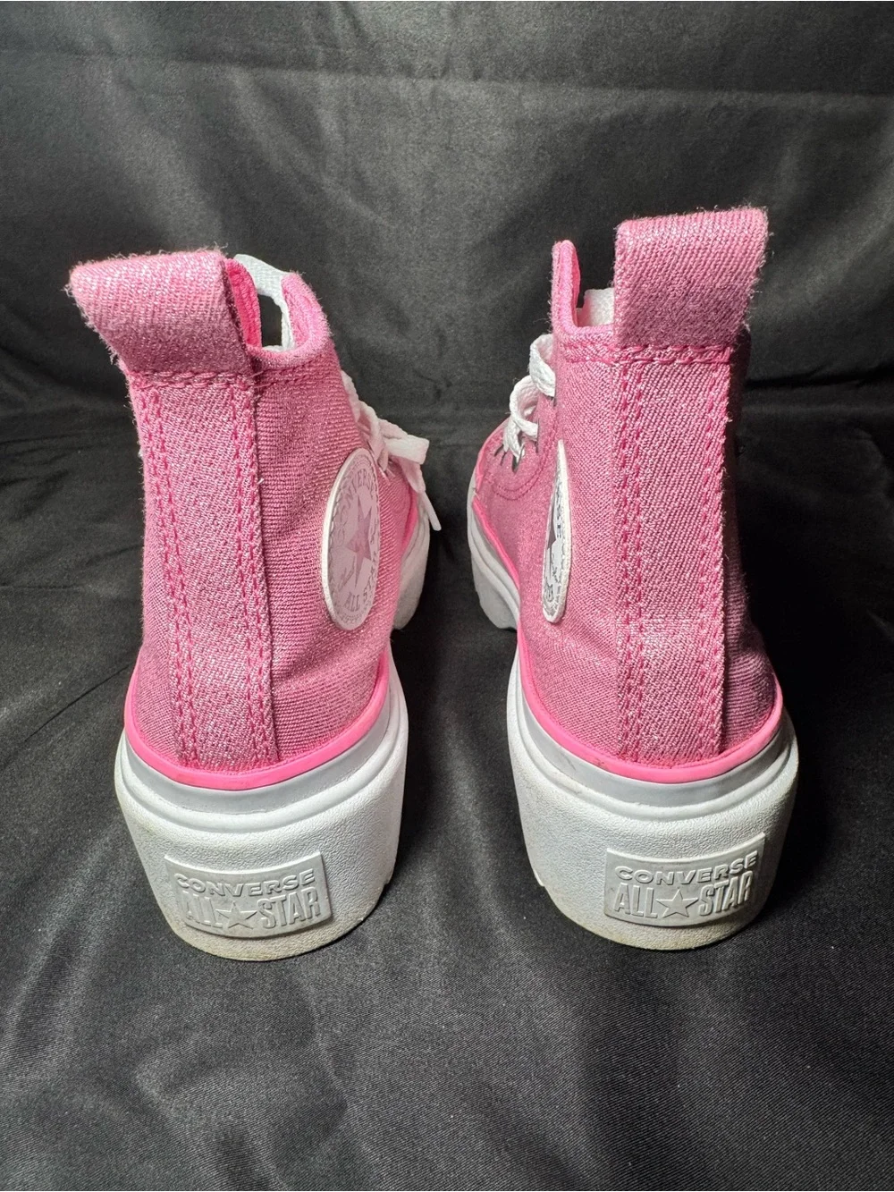Chuck Taylor All Star Lugged Lift Platform Prism Glitter ✨ High Top Shoe